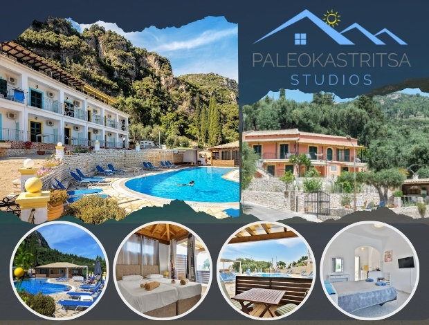 ΕΝΟΙΚΙΑΖΟΜΕΝΑ ΔΙΑΜΕΡΙΣΜΑΤΑ  ΠΑΛΑΙΟΚΑΣΤΡΙΤΣΑ ΚΕΡΚΥΡΑ  “PALEOKASTRITSA STUDIOS”  ΜΙΧΑΛΑ ΚΟΡΙΝΑ