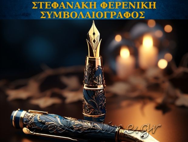 ΣΥΜΒΟΛΑΙΟΓΡΑΦEIΟ ΡΕΘΥΜΝΟ ΚΡΗΤΗΣ  ΣΤΕΦΑΝΑΚΗ ΦΕΡΕΝΙΚΗ