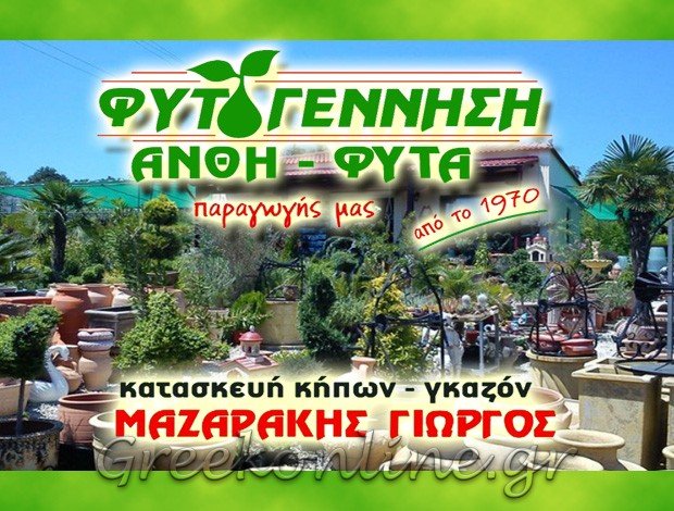 ΦΥΤΩΡΙΟ ΒΟΥΚΟΛΙΕΣ ΧΑΝΙΩΝ “ΦΥΤΟΓΕΝΝΗΣΗ” ΜΑΖΑΡΑΚΗΣ Μ. ΓΕΩΡΓΙΟΣ