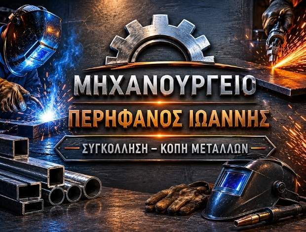 ΣΥΓΚΟΛΛΗΣΗ – ΚΟΠΗ ΜΕΤΑΛΛΩΝ ΧΑΛΚΙΔΑ ΠΕΡΗΦΑΝΟΣ ΙΩΑΝΝΗΣ