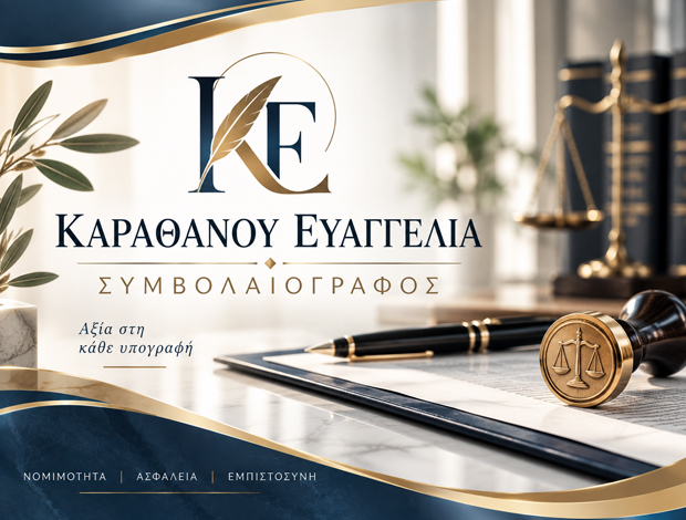 ΣΥΜΒΟΛΑΙΟΓΡΑΦΟΣ ΣΑΛΑΜΙΝΑ ΑΤΤΙΚΗΣ  ΚΑΡΑΘΑΝΟΥ ΕΥΑΓΓΕΛΙΑ