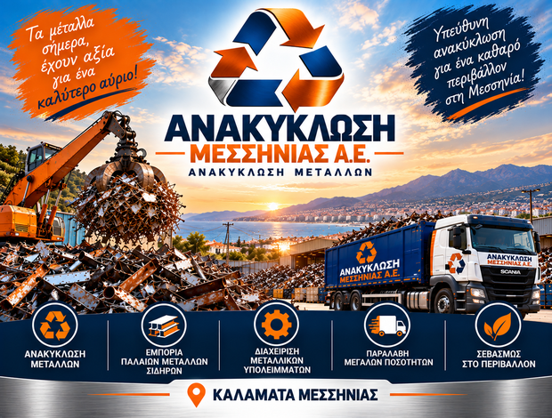 ΑΝΑΚΥΚΛΩΣΗ ΜΕΤΑΛΛΩΝ ΚΑΛΑΜΑΤΑ ΜΕΣΣΗΝΙΑΣ “ΑΝΑΚΥΚΛΩΣΗ ΜΕΣΣΗΝΙΑΣ Α.Ε.”