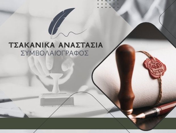 ΣΥΜΒΟΛΑΙΟΓΡΑΦΟΣ  ΚΑΣΣΑΝΔΡΕΙΑ ΧΑΛΚΙΔΙΚΗΣ  ΤΣΑΚΑΝΙΚΑ ΑΝΑΣΤΑΣΙΑ