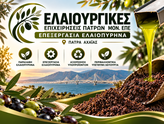 ΕΠΕΞΕΡΓΑΣΙΑ ΕΛΑΙΟΠΥΡΗΝΑ ΠΑΤΡΑ ΑΧΑΪΑΣ  ΕΛΑΙΟΥΡΓΙΚΕΣ ΕΠΙΧΕΙΡΗΣΕΙΣ ΠΑΤΡΩΝ ΜΟΝ. ΕΠΕ