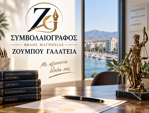 ΣΥΜΒΟΛΑΙΟΓΡΑΦΟΣ ΒΟΛΟΣ ΜΑΓΝΗΣΙΑΣ  ΖΟΥΜΠΟΥ ΓΑΛΑΤΕΙΑ