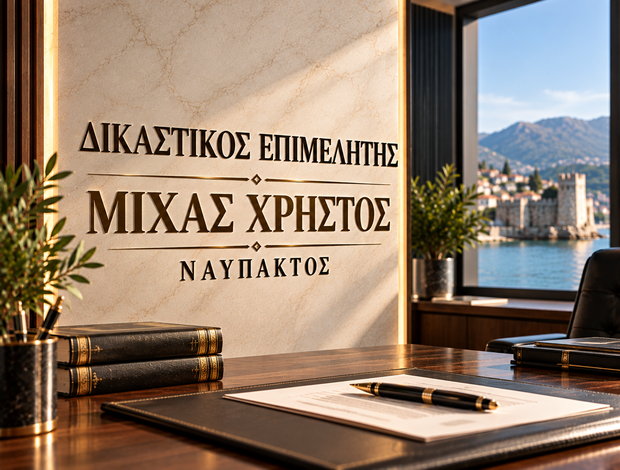 ΔΙΚΑΣΤΙΚΟΣ ΕΠΙΜΕΛΗΤΗΣ ΝΑΥΠΑΚΤΟΣ ΑΙΤΩΛΟΑΚΑΡΝΑΝΙΑΣ  ΜΙΧΑΣ ΧΡΗΣΤΟΣ