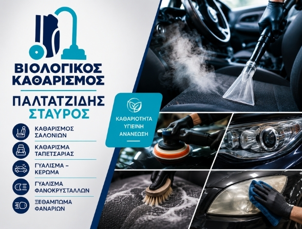 ΒΙΟΛΟΓΙΚΟΣ ΚΑΘΑΡΙΣΜΟΣ ΑΥΤΟΚΙΝΗΤΩΝ ΠΑΛΑΙΟ ΦΑΛΗΡΟ ΠΑΛΤΑΤΖΙΔΗΣ ΣΤΑΥΡΟΣ