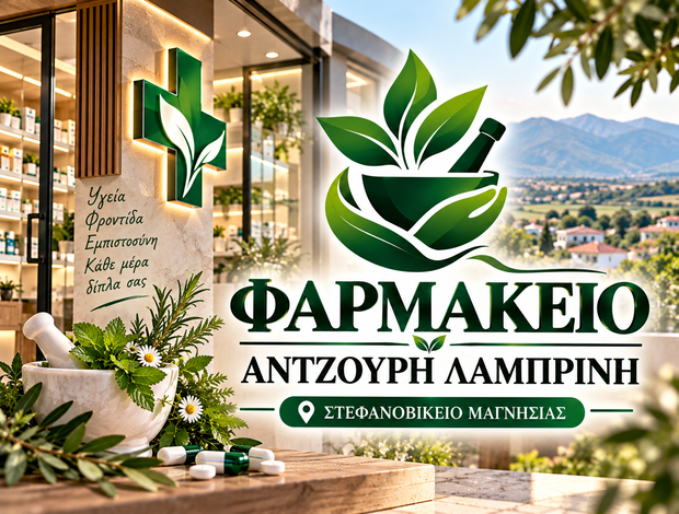 ΦΑΡΜΑΚΕΙΟ ΣΤΕΦΑΝΟΒΙΚΕΙΟ  ΜΑΓΝΗΣΙΑΣ ΑΝΤΖΟΥΡΗ ΛΑΜΠΡΙΝΗ