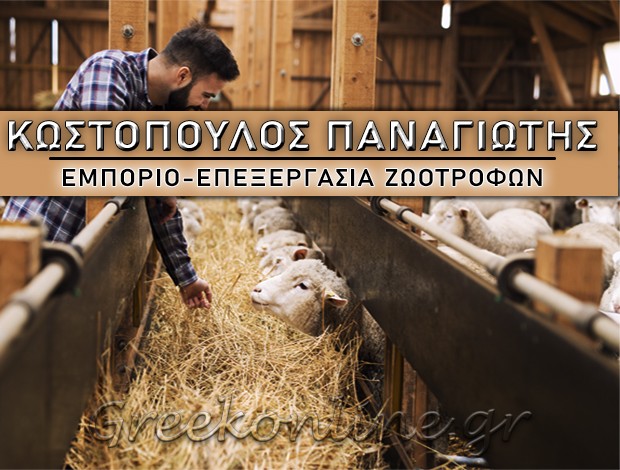 ΕΜΠΟΡΙΟ-ΕΠΕΞΕΡΓΑΣΙΑ ΖΩΟΤΡΟΦΩΝ   ΣΤΑΥΡΟΔΡΟΜΙ ΑΧΑΪΑΣ  ΚΩΣΤΟΠΟΥΛΟΣ ΠΑΝΑΓΙΩΤΗΣ ΥΙΟΙ Ι.Κ.Ε