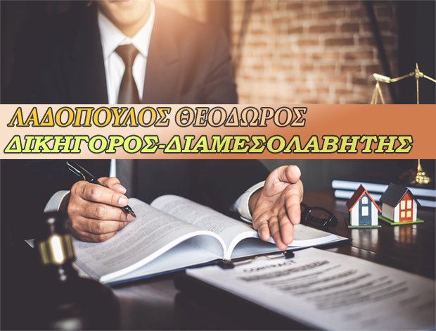 ΔΙΚΗΓΟΡΟΣ-ΔΙΑΜΕΣΟΛΑΒΗΤΗΣ ΚΑΡΔΙΤΣΑ ΛΑΔΟΠΟΥΛΟΣ ΘΕΟΔΩΡΟΣ