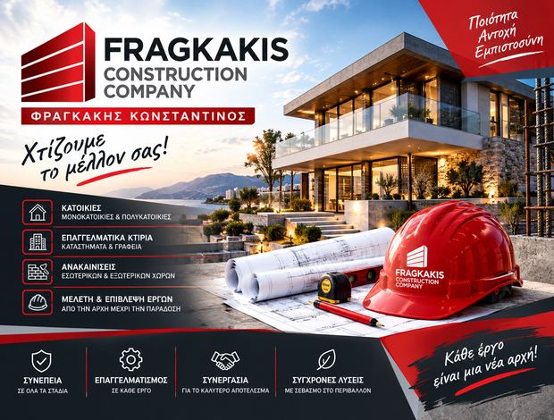 ΚΑΤΑΣΚΕΥΑΣΤΙΚΗ ΕΤΑΙΡΕΙΑ ΓΕΡΑΚΑΣ  “FRAGKAKIS CONSTRUCTION COMPANY”  ΦΡΑΓΚΑΚΗΣ ΚΩΝΣΤΑΝΤΙΝΟΣ