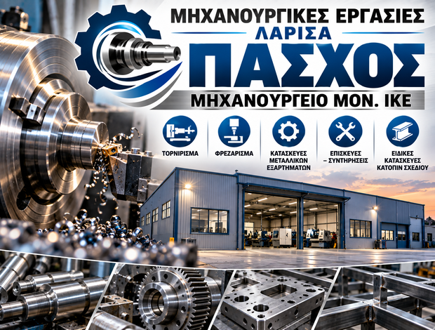 ΜΗΧΑΝΟΥΡΓΙΚΕΣ ΕΡΓΑΣΙΕΣ ΛΑΡΙΣΑ  ΠΑΣΧΟΣ ΜΗΧΑΝΟΥΡΓΕΙΟ ΜΟΝ. ΙΚΕ
