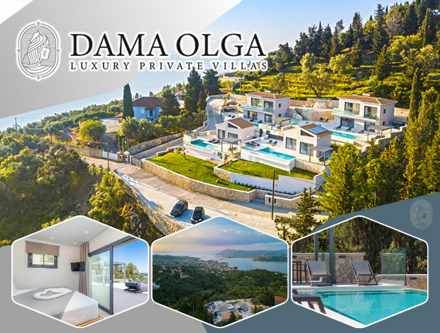 LUXURY PRIVATE VILLAS KATOUNA LEFKADA  “DAMA OLGA VILLAS”