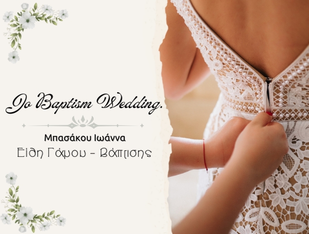 ΝΥΦΙΚΑ – ΒΑΠΤΙΣΤΙΚΑ ΠΡΕΒΕΖΑ  “JO BAPTISM & WEDDING”  ΜΠΑΣΑΚΟΥ ΙΩΑΝΝΑ