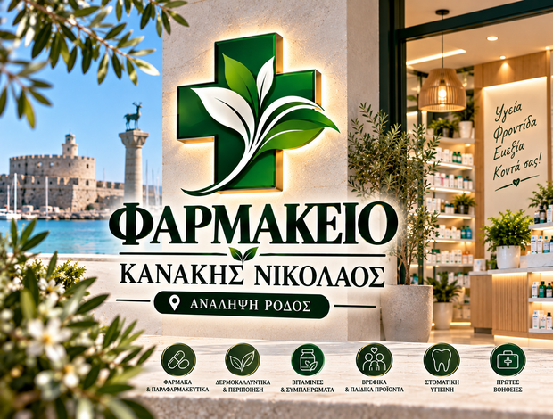 ΦΑΡΜΑΚΕΙΟ ΑΝΑΛΗΨΗ ΡΟΔΟΣ ΚΑΝΑΚΗΣ ΝΙΚΟΛΑΟΣ