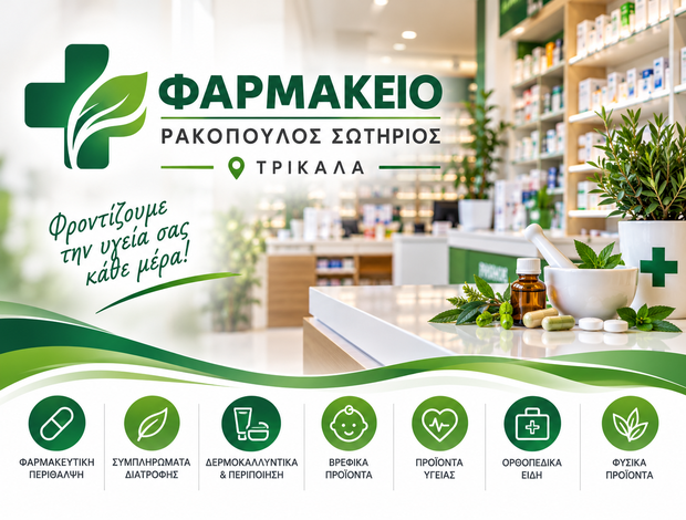 ΦΑΡΜΑΚΕΙΟ ΤΡΙΚΑΛΑ ΡΑΚΟΠΟΥΛΟΣ ΣΩΤΗΡΙΟΣ