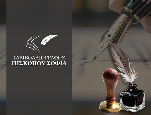 ΣΥΜΒΟΛΑΙΟΓΡΑΦΟΣ ΑΘΗΝΑ ΠΙΣΚΟΠΟΥ ΣΟΦΙΑ