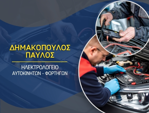ΗΛΕΚΤΡΟΛΟΓΕΙΟ ΑΥΤΟΚΙΝΗΤΩΝ ΠΑΤΡΑ ΔΗΜΑΚΟΠΟΥΛΟΣ ΠΑΥΛΟΣ
