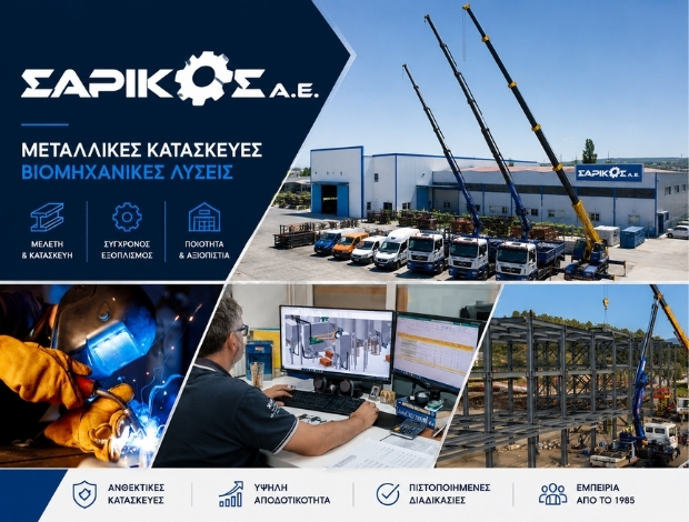 ΒΙΟΜΗΧΑΝΙΚΕΣ ΜΕΤΑΛΛΙΚΕΣ ΚΑΤΑΣΚΕΥΕΣ ΙΩΝΙΑ ΘΕΣΣΑΛΟΝΙΚΗΣ ΣΑΡΙΚΟΣ ΑΕ