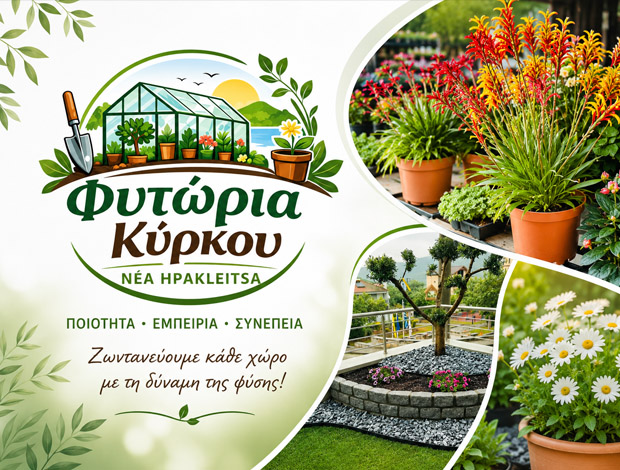 ΚΕΝΤΡΟ ΚΗΠΟΥ ΝΕΑ ΗΡΑΚΛΕΙΤΣΑ ΚΑΒΑΛΑΣ  “ΦΥΤΩΡΙΑ ΚΥΡΚΟΥ – GARDEN CENTER”