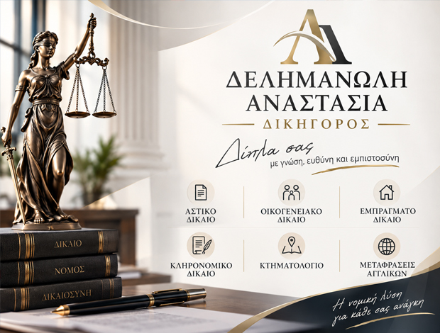ΔΙΚΗΓΟΡΙΚΟ ΓΡΑΦΕΙΟ ΝΕΑ ΜΟΥΔΑΝΙΑ ΔΕΛΗΜΑΝΩΛΗ ΑΝΑΣΤΑΣΙΑ
