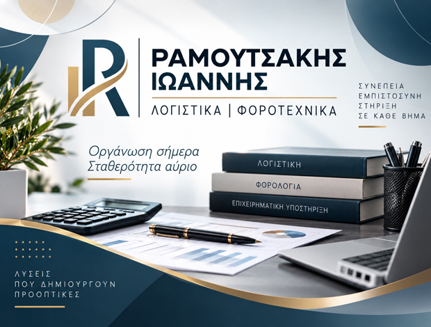 ΛΟΓΙΣΤΙΚΟ ΓΡΑΦΕΙΟ ΗΡΑΚΛΕΙΟ ΚΡΗΤΗΣ ΡΑΜΟΥΤΣΑΚΗΣ ΙΩΑΝΝΗΣ